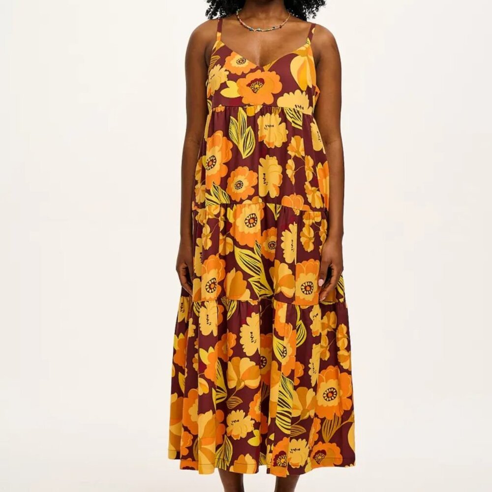 NWOT Lucy & Yak Mable TENCEL™ Lyocell Maxi Dress in Reyna Print - Size 8 / UK 12 - Picture 2 of 16